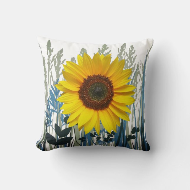 Almofada Travesseiro decorativo do girassol (Frente)