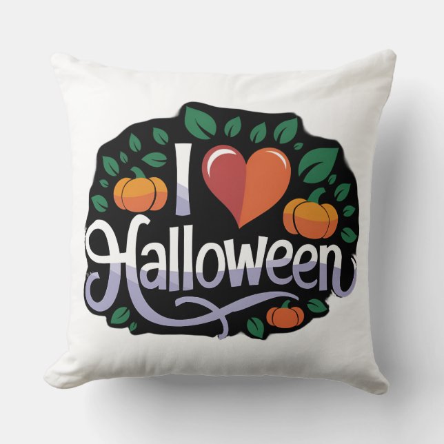 Almofada Travesseiro decorativo do Halloween Garden: Novo m (Frente)