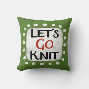 Almofada Travesseiro decorativo do Knit de vamos