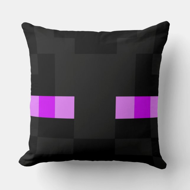 Almofada Travesseiro decorativo do Minecraft Enderman (Frente)
