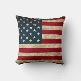Almofada Travesseiro decorativo do Orgulho de Bandeira Amer