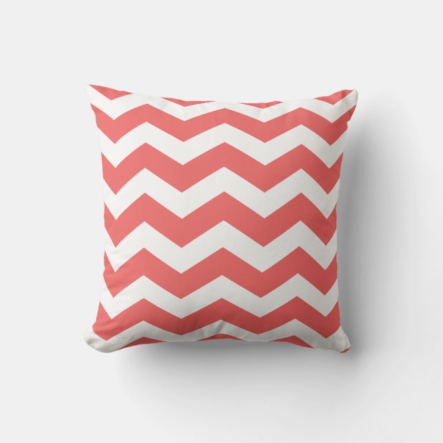 Almofada Travesseiro decorativo do padrão Cayenne Chevron (Frente)
