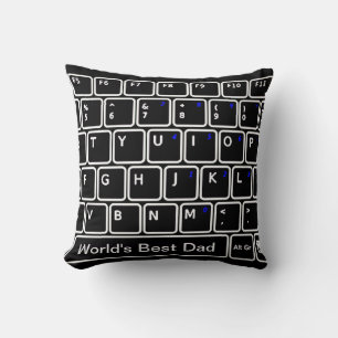 Almofada Travesseiro decorativo do teclado do computador