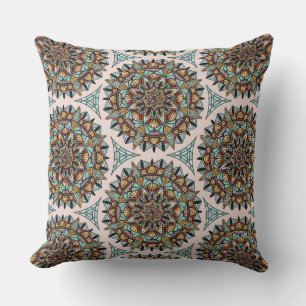 Almofada Travesseiro decorativo do teste padrão da mandala