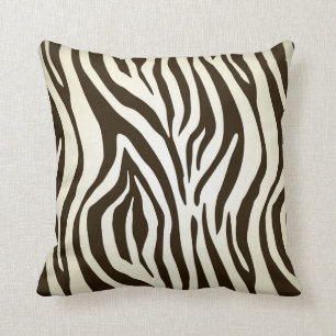 Almofada Travesseiro decorativo do teste padrão da zebra d