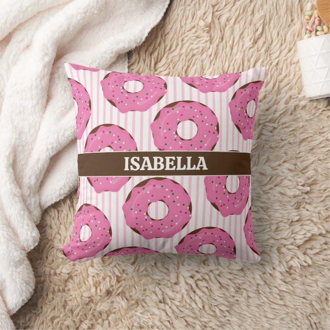 Almofada Travesseiro Decorativo Donut Rosa Doce (Cobertor)