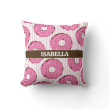 Travesseiro Decorativo Donut Rosa Doce