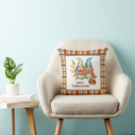 Almofada Travesseiro decorativo dos Gnomos de Ação de Graça