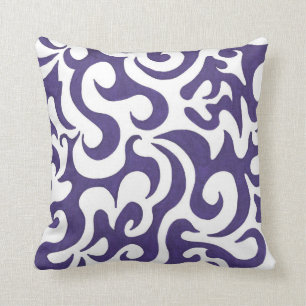 Almofada Travesseiro decorativo dos redemoinhos do roxo