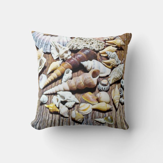 Almofada Travesseiro decorativo dos Seashells (Frente)