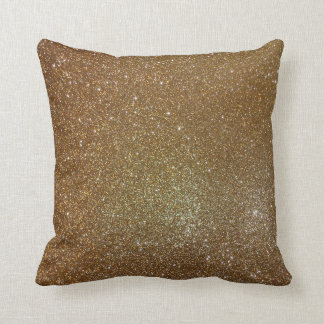 Almofada Travesseiro decorativo Dourado 16" do brilho x 16"