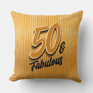 Almofada travesseiro decorativo Dourado 50 e fabuloso