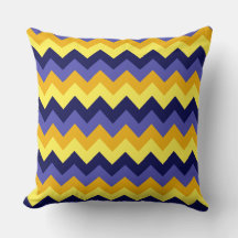 Travesseiro decorativo Dourado Amarelo Azul