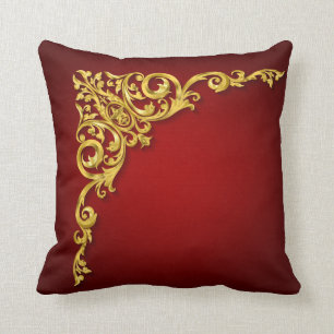 Almofada Travesseiro decorativo Dourado clássico