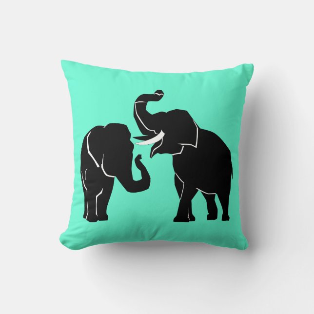 Almofada Travesseiro decorativo Elefante - Cores Personaliz (Frente)