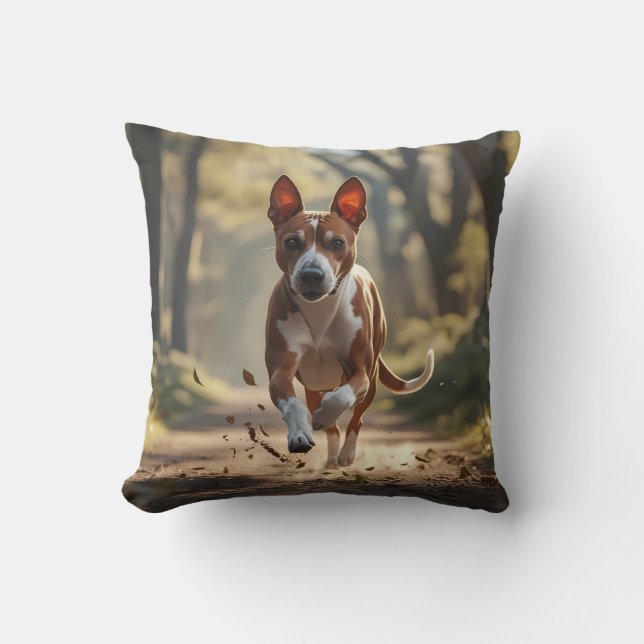 Almofada Travesseiro decorativo Elegante Basenji (Frente)