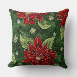 Almofada Travesseiro decorativo elegante da poinsétia do