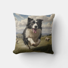 Almofada Travesseiro decorativo Elegante de Collie de Borda