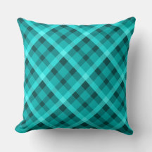 Travesseiro decorativo Elegante legal Xadrez Turqu