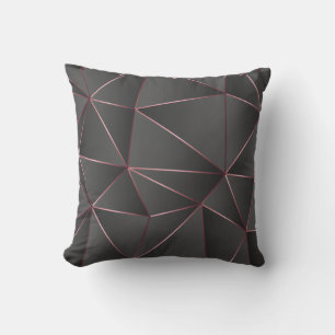 Almofada Travesseiro decorativo Elegante preto e Rosa Doura