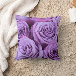 Almofada Travesseiro decorativo Elegante Purple Rose Bouque