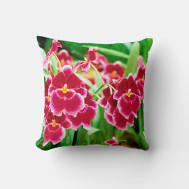 Almofada Travesseiro decorativo Elegante Red Orchid