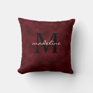 Almofada Travesseiro decorativo Elegante Red Velvet Black M