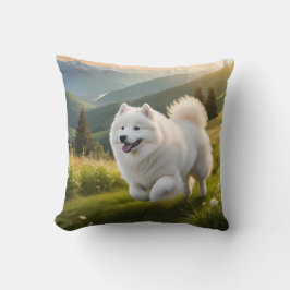 Almofada Travesseiro decorativo Elegante Samoyed