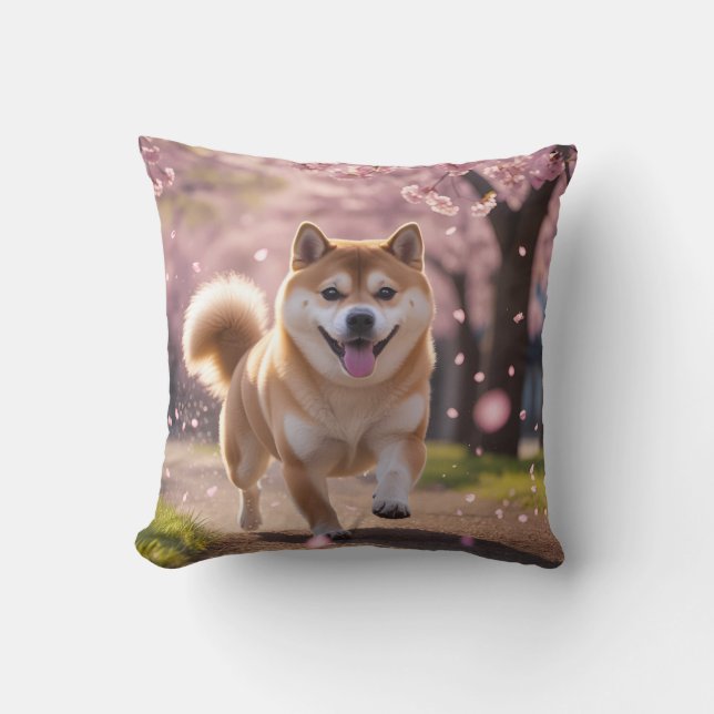 Almofada Travesseiro decorativo Elegante Shiba Inu (Frente)