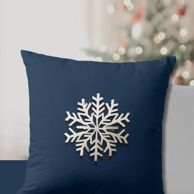 Almofada Travesseiro decorativo Elegante Snowflake (Criador carregado)