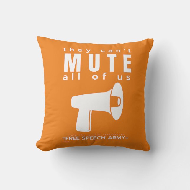 Almofada travesseiro decorativo "ELES NÃO PODEM MUDAR..." (Frente)