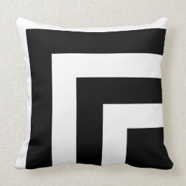 Almofada Travesseiro decorativo em branco e preto