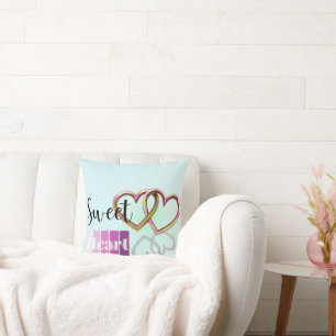 Almofada Travesseiro decorativo Encharcado Pastel Sweethear