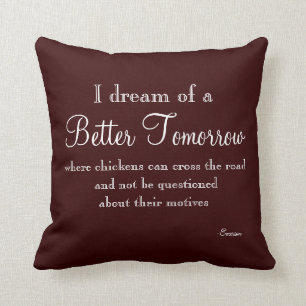 Almofada Travesseiro decorativo Engraçado de Cotação