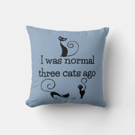 Almofada Travesseiro decorativo engraçado de três gatos há