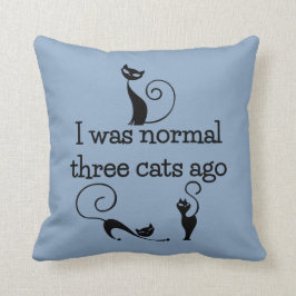 Almofada Travesseiro decorativo engraçado de três gatos há