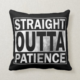 Almofada Travesseiro decorativo engraçado: Paciência reta