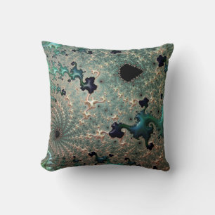 Almofada Travesseiro decorativo esmeralda e Dourado