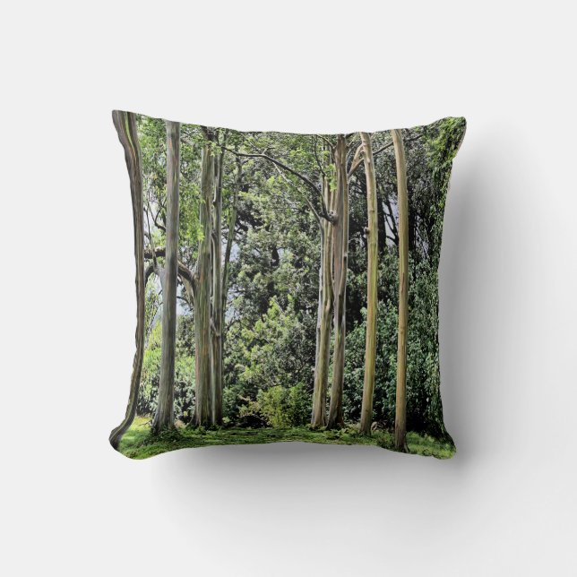 Almofada Travesseiro decorativo Eucalyptus Bamboo reversíve (Frente)