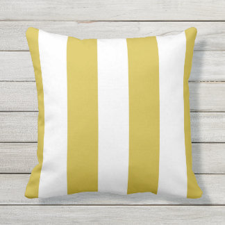 Almofada Travesseiro decorativo exterior amarelo-mostarda e