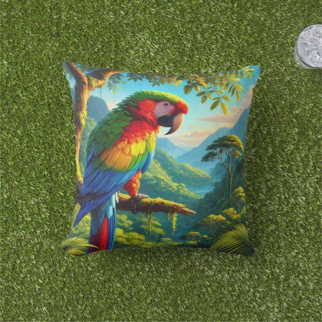 Almofada Travesseiro decorativo Exterior Tropical de Papaga (Grama)