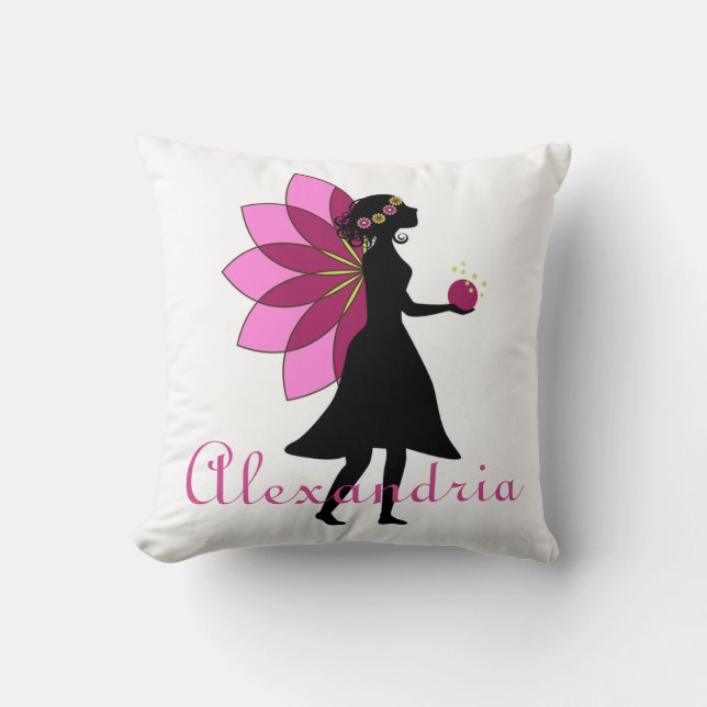 Almofada Travesseiro decorativo/Fada Personalizada (Frente)