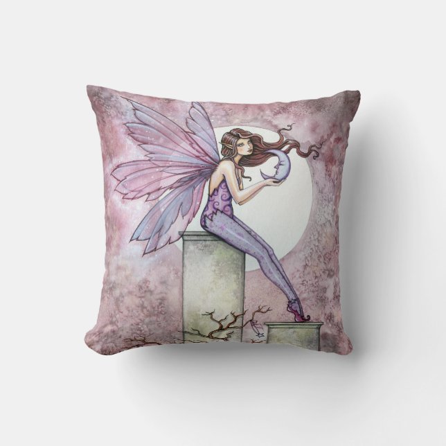 Almofada Travesseiro Decorativo Faerie Whispering Moon (Frente)