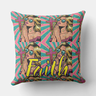 Almofada Travesseiro decorativo Faith