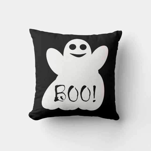 Almofada Travesseiro decorativo Fantasma Halloween (Frente)