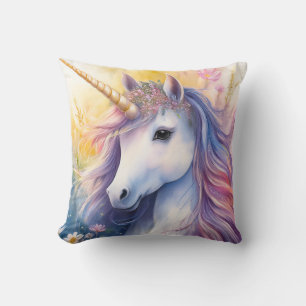 Almofada Travesseiro decorativo Fantasy Unicorn