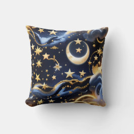 Almofada Travesseiro Decorativo – Fases da Lua Celestial de