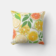 Travesseiro Decorativo - Fatias de Citrino Boho