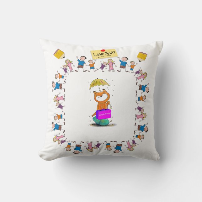 Almofada Travesseiro decorativo Feline Cat Spay e Neuter (Frente)