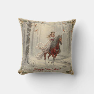 Almofada Travesseiro Decorativo "Feliz Ano Novo